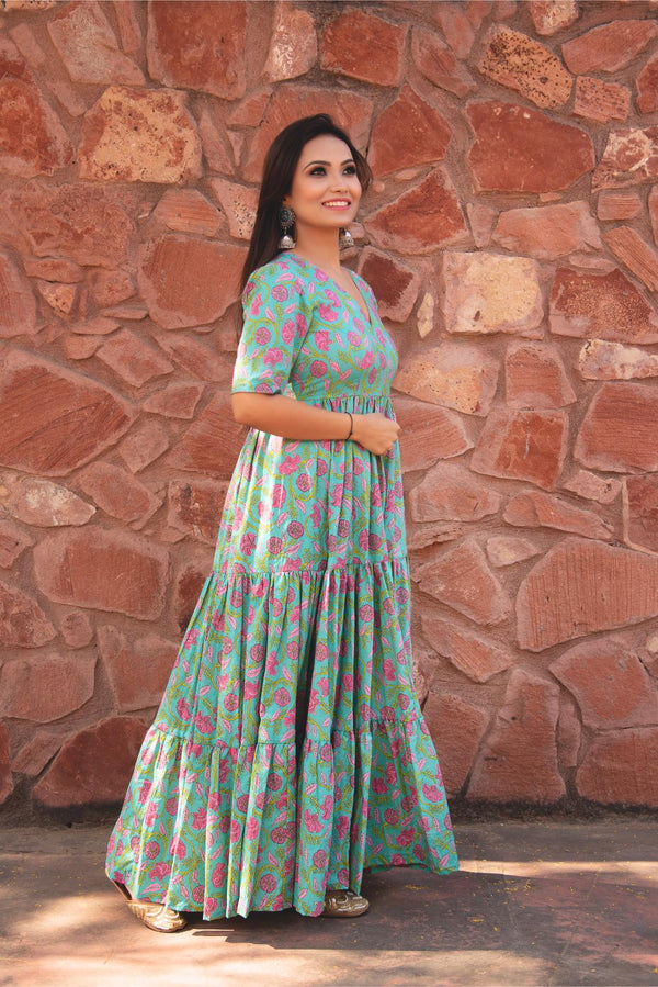 Green Cotton Dress